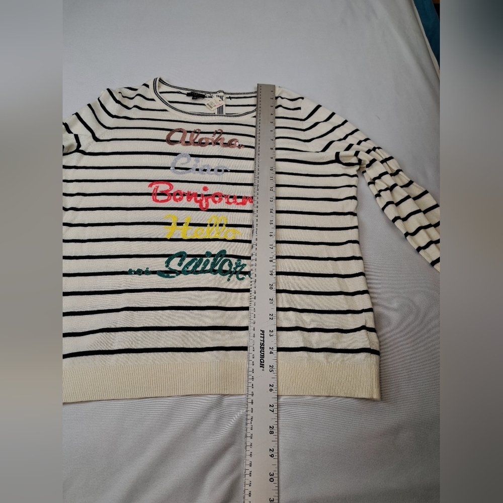 Talbots Sequins “Hello” in Different Languages St… - image 10